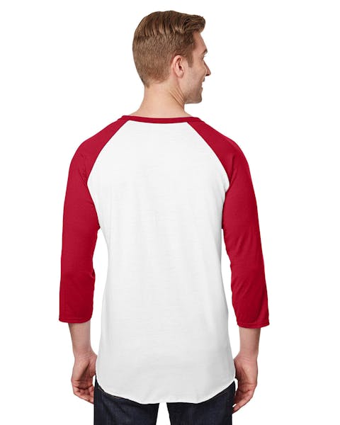 Jerzees 560RR Unisex Premium Blend Ring-Spun 3/4 Sleeve Raglan T-Shirt