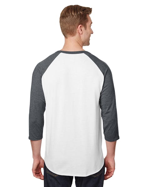 Jerzees 560RR Unisex Premium Blend Ring-Spun 3/4 Sleeve Raglan T-Shirt