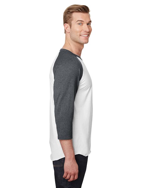 Jerzees 560RR Unisex Premium Blend Ring-Spun 3/4 Sleeve Raglan T-Shirt