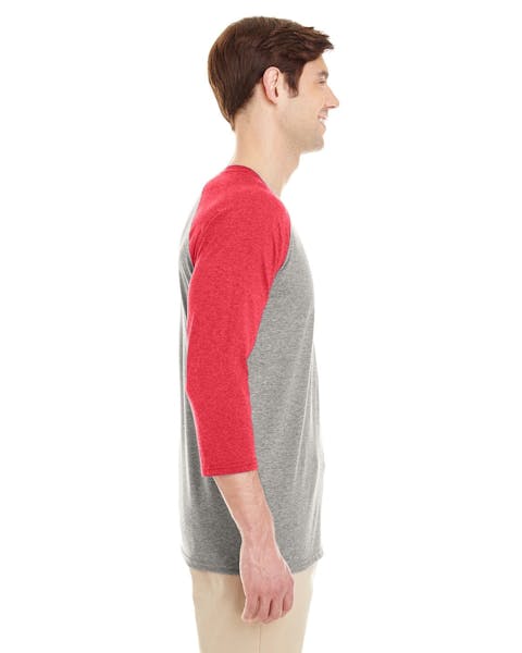 Jerzees 601RR Adulto TRI-BLEND Baseball Raglan