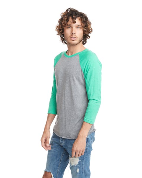 Next Level 6051 Unisex Triblend 3/4-Sleeve Raglan