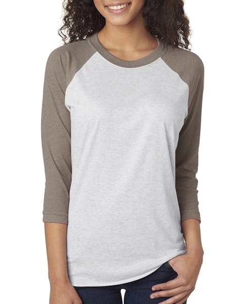 Next Level 6051 Unisex Triblend 3/4-Sleeve Raglan