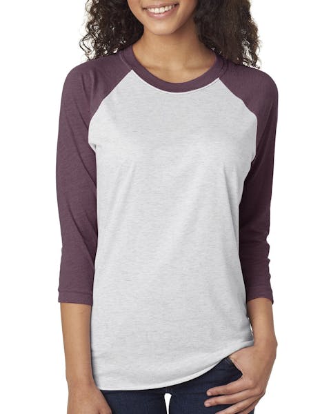 Next Level 6051 Unisex Triblend 3/4-Sleeve Raglan