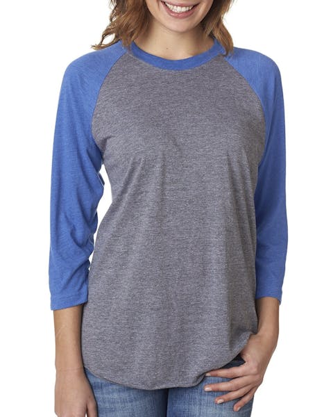 Next Level 6051 Unisex Triblend 3/4-Sleeve Raglan