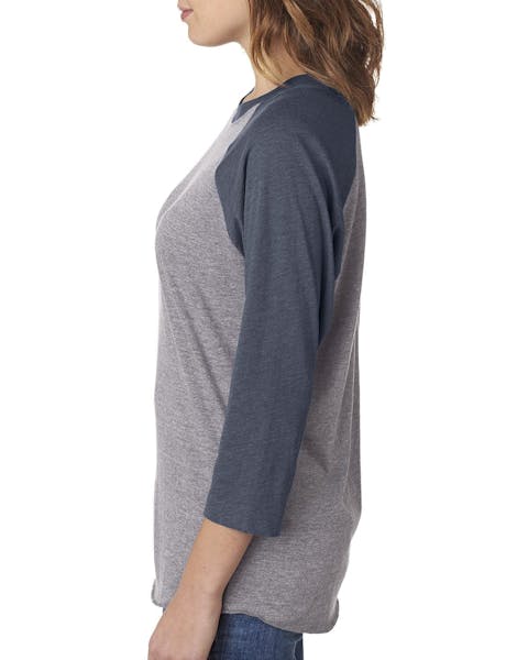 Next Level 6051 Unisex Triblend 3/4-Sleeve Raglan