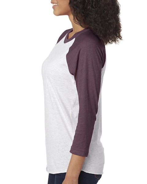 Next Level 6051 Unisex Triblend 3/4-Sleeve Raglan