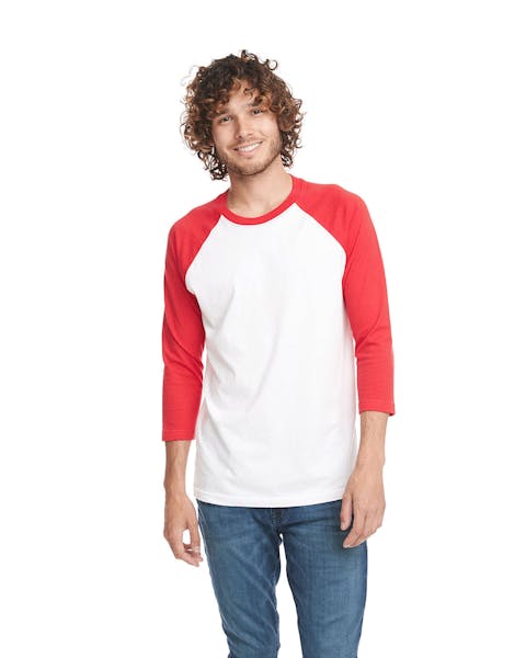 Next Level 6251 Unisex CVC 3/4 Sleeve Raglan Baseball T-Shirt