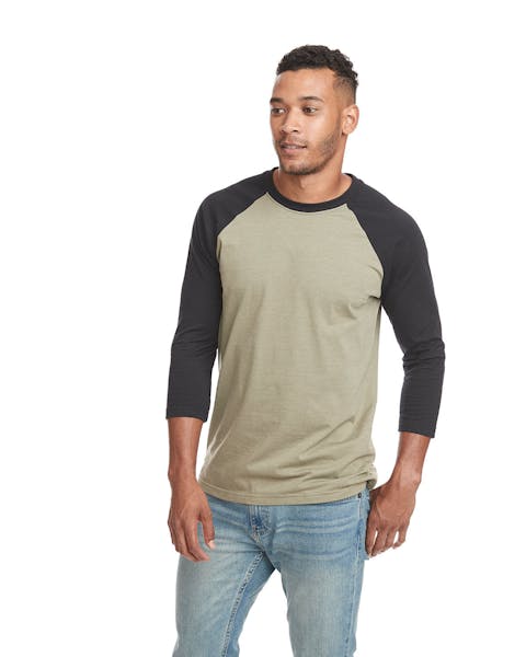 Next Level 6251 Unisex CVC 3/4 Sleeve Raglan Baseball T-Shirt