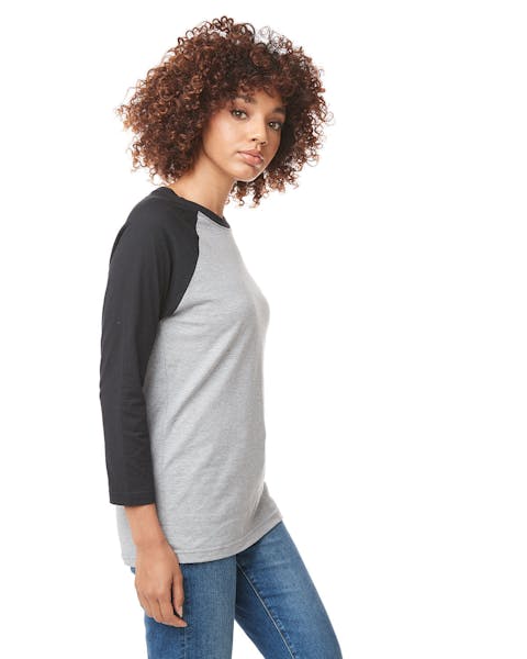 Next Level 6251 Unisex CVC 3/4 Sleeve Raglan Baseball T-Shirt