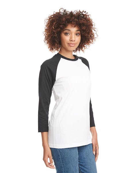 Next Level 6251 Unisex CVC 3/4 Sleeve Raglan Baseball T-Shirt