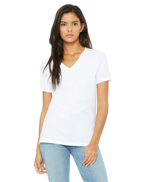 Bella + Canvas 6405 Playera relajada con cuello en V para mujer