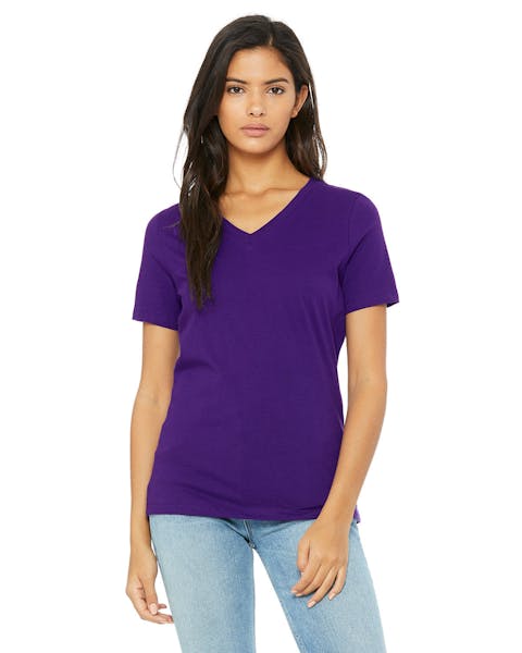 Bella + Canvas 6405 Playera relajada con cuello en V para mujer