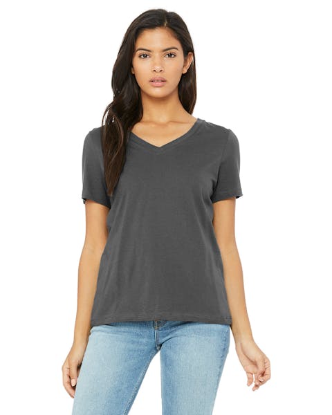 Bella + Canvas 6405 Playera relajada con cuello en V para mujer