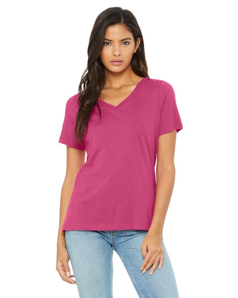 Bella + Canvas 6405 Playera relajada con cuello en V para mujer