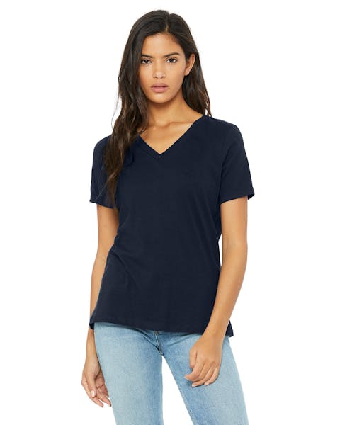 Bella + Canvas 6405 Playera relajada con cuello en V para mujer