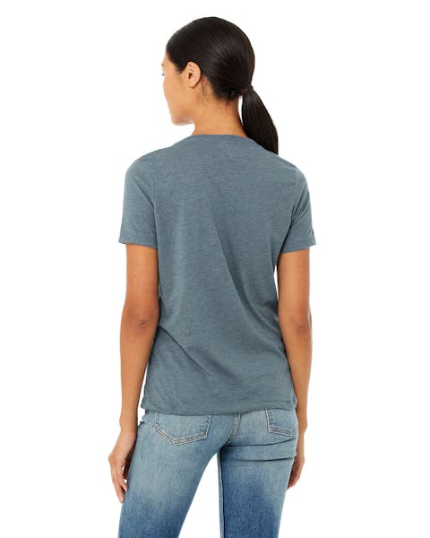 Bella + Canvas 6405 Playera relajada con cuello en V para mujer