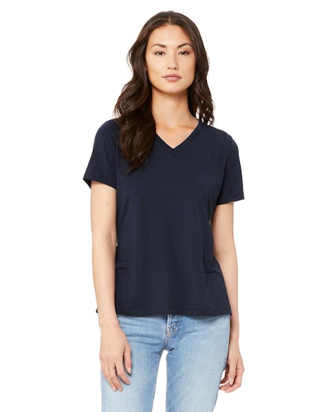 Bella + Canvas 6405 Ladies' Relaxed Jersey V-Neck T-Shirt