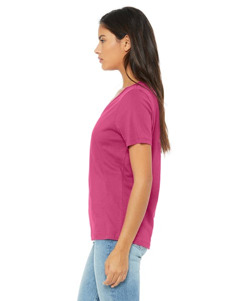 Bella + Canvas 6405 Playera relajada con cuello en V para mujer