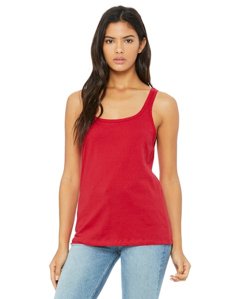 Bella + Canvas 6488 Camiseta sin mangas de punto relajado para mujer