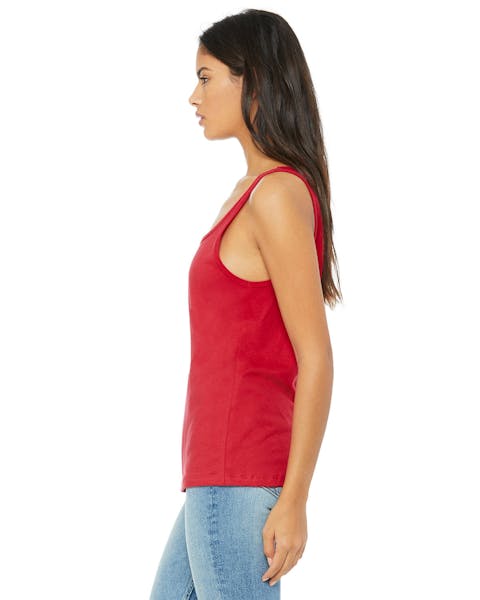 Bella + Canvas 6488 Camiseta sin mangas de punto relajado para mujer