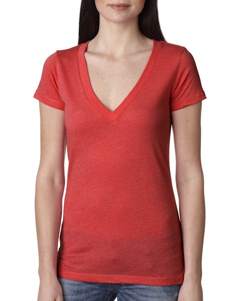 Next Level 6740 Ladies' Triblend Deep V