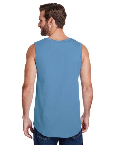 LAT 6919 Men's Contrast Back Tank