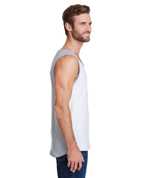 LAT 6919 Men's Contrast Back Tank