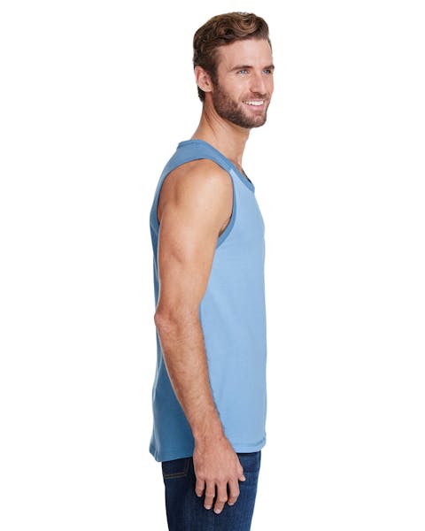 LAT 6919 Men's Contrast Back Tank