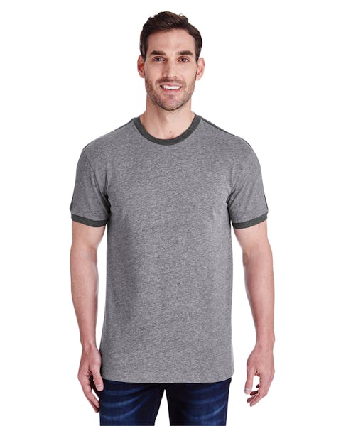 LAT 6932 Men's Retro Ringer T-Shirt