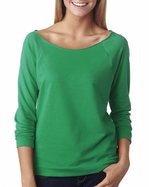 Next Level 6951 Ladies' French Terry 3/4-Sleeve Raglan