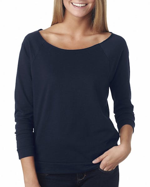 Next Level 6951 Ladies' French Terry 3/4-Sleeve Raglan