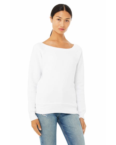 Bella + Canvas 7501 Ladies' Sponge Fleece Wide Neck Sweatshirt