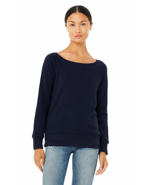 Bella + Canvas 7501 Ladies' Sponge Fleece Wide Neck Sweatshirt