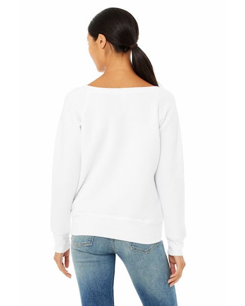 Bella + Canvas 7501 Ladies' Sponge Fleece Wide Neck Sweatshirt