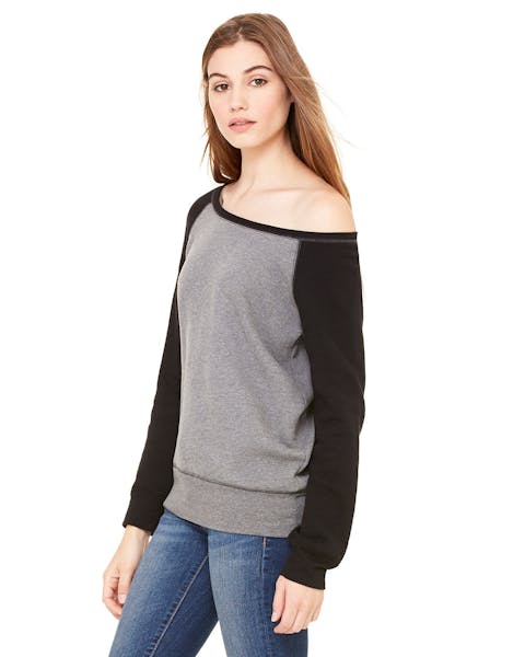 Bella + Canvas 7501 Ladies' Sponge Fleece Wide Neck Sweatshirt