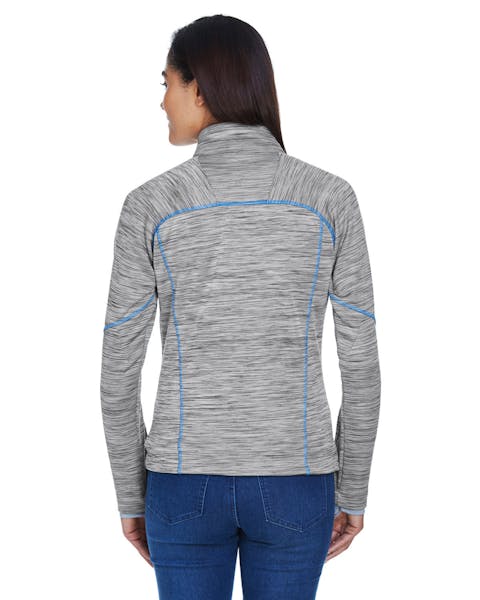 North End 78697 Ladies' Flux Mlange Bonded Fleece Jacket