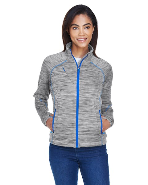 North End 78697 Ladies' Flux Mlange Bonded Fleece Jacket