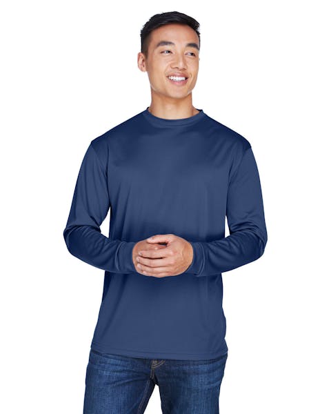 UltraClub 8401 Adult Cool & Dry Sport Long-Sleeve T-Shirt