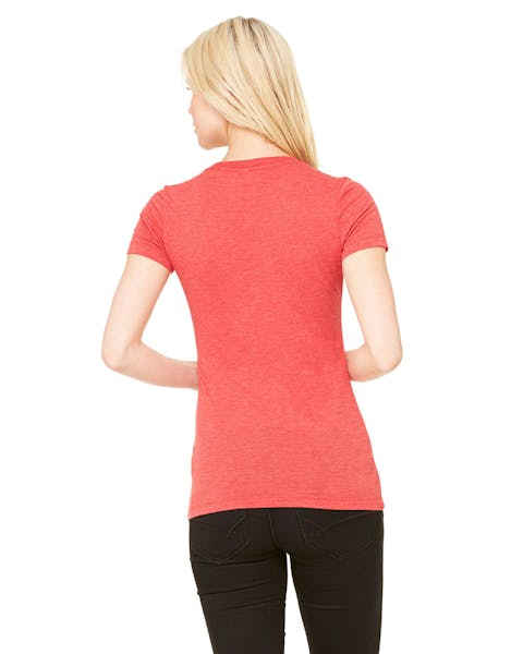 Bella + Canvas 8435 Ladies' Triblend Short-Sleeve Deep V-Neck T-Shirt