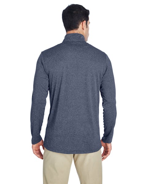 UltraClub 8618 Men's Cool & Dry Heathered Performance Quarter-Zip