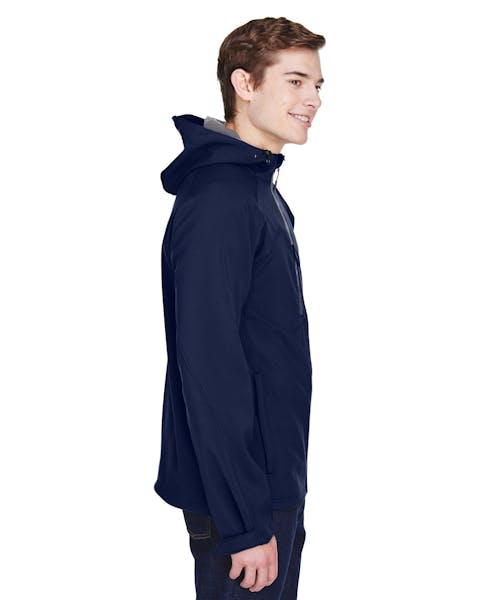 North End 88166 Men's Prospect Two-Layer Fleece Bonded Soft Shell Hooded Jacket