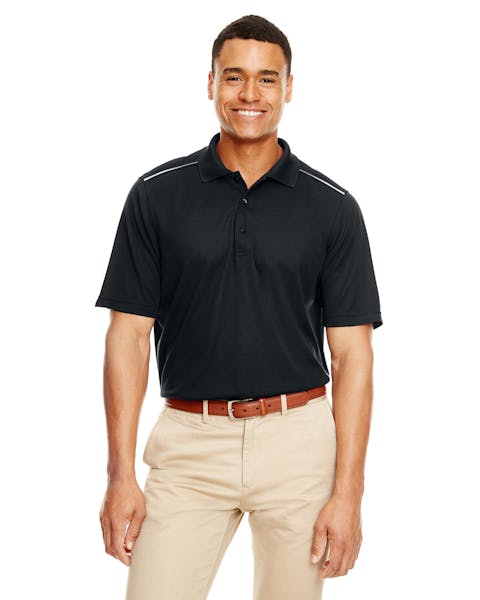 Core 365 88181R Radiant Performance Piqu Polo para hombre con ribetes reflectantes