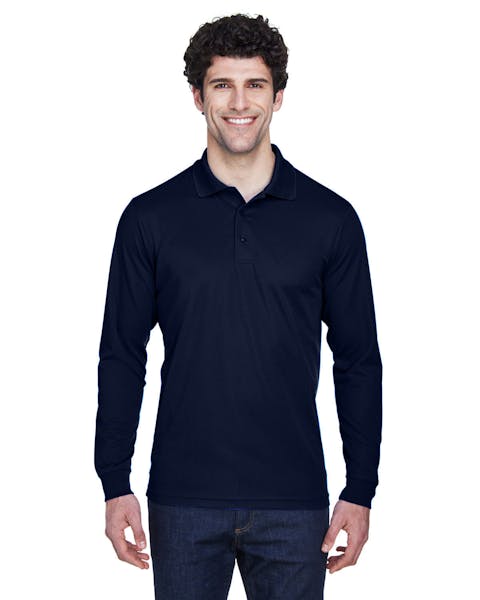 Core 365 88192T Men's Tall Pinnacle Performance Long-Sleeve Piqu Polo