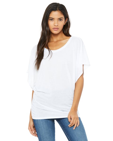 Bella + Canvas 8821 Ladies' Flowy Draped Sleeve Dolman T-Shirt