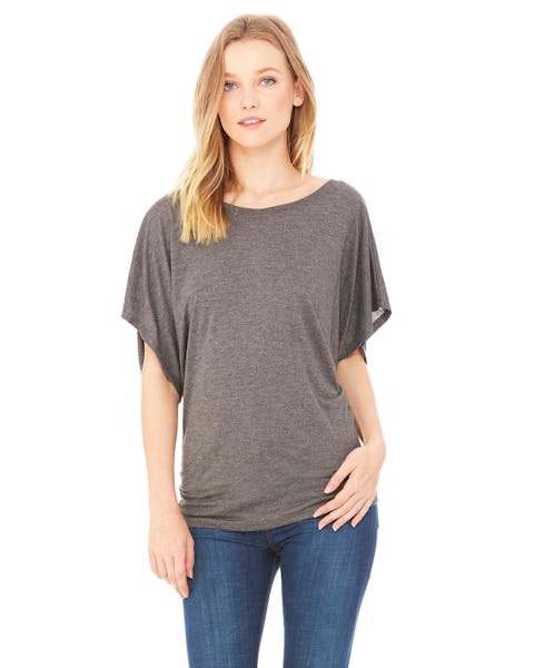 Bella + Canvas 8821 Ladies' Flowy Draped Sleeve Dolman T-Shirt