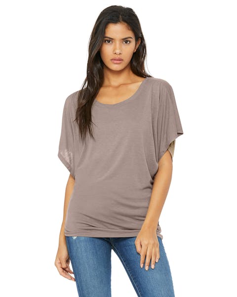 Bella + Canvas 8821 Ladies' Flowy Draped Sleeve Dolman T-Shirt