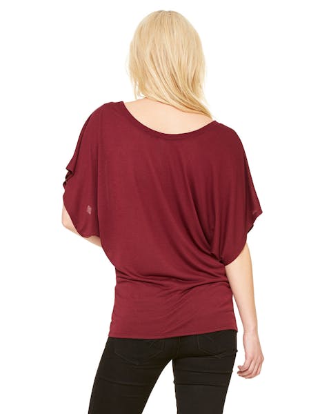 Bella + Canvas 8821 Ladies' Flowy Draped Sleeve Dolman T-Shirt