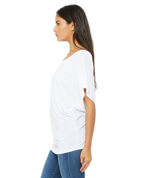 Bella + Canvas 8821 Ladies' Flowy Draped Sleeve Dolman T-Shirt