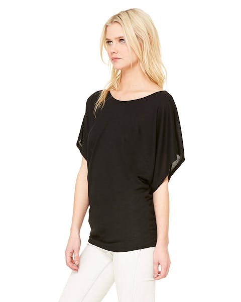 Bella + Canvas 8821 Ladies' Flowy Draped Sleeve Dolman T-Shirt