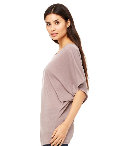 Bella + Canvas 8821 Ladies' Flowy Draped Sleeve Dolman T-Shirt